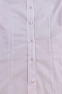 訂購白色純色女裝襯衫    設計修身修腰女裝襯衫    團隊制服   恤衫專門店   透氣   舒適      R377 細節-1